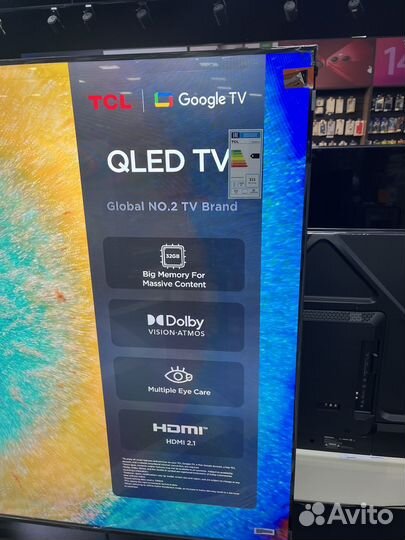 Телевизор TCL 85c655pro qled, 144гц