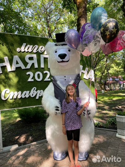 Ростовая кукла медведь умка (аниматоры )