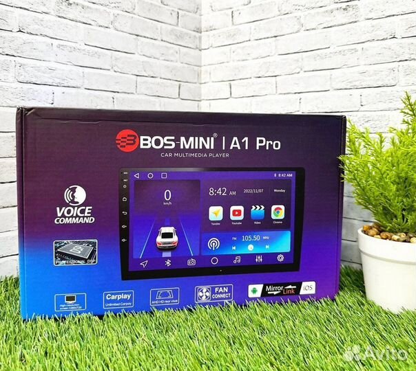 Магнитола 9 дюймов 4/64 bos mini A1Pro арт133