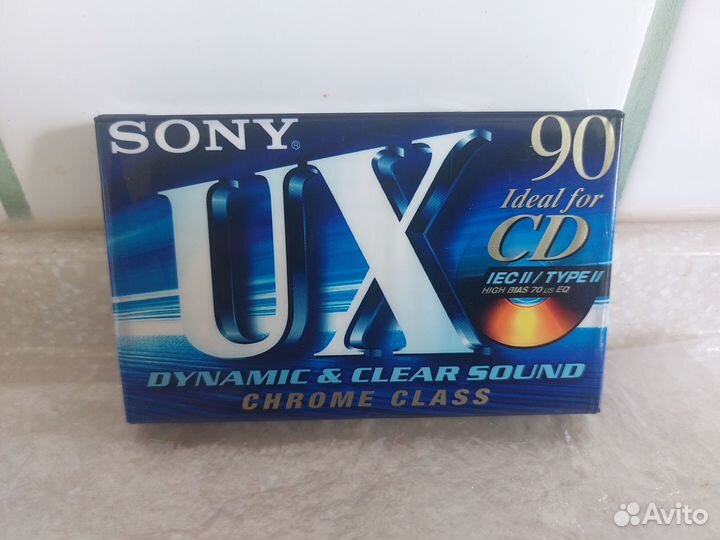 Аудиокассета новая sony ux