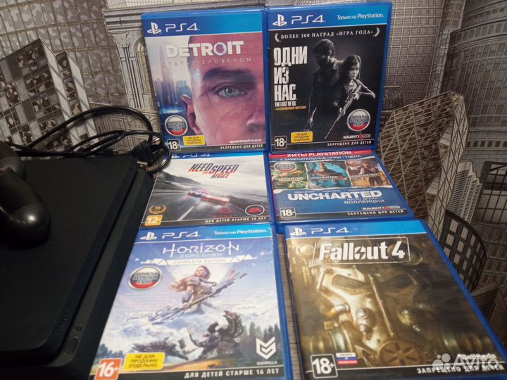 Sony PS4 Slim 1тb + Игры и Аксессуары