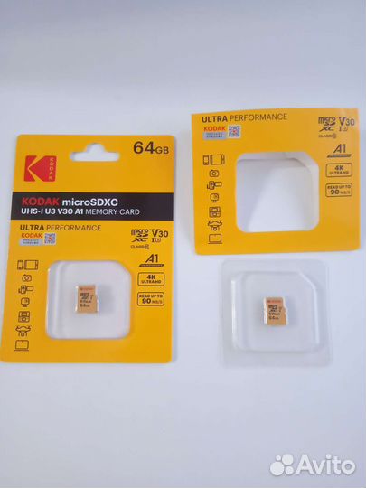 Карта памяти MicroSD 64gb Kodak