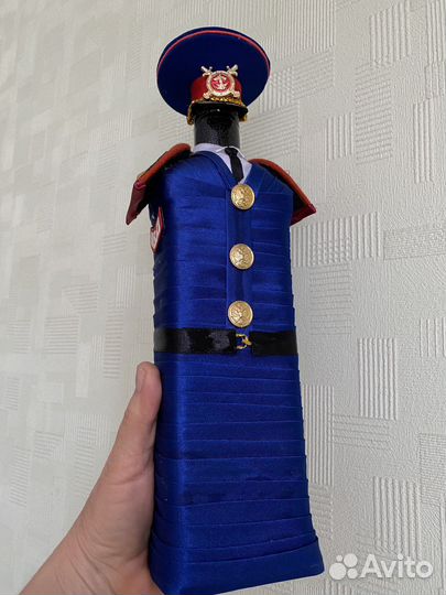 Декоративная сувенирная бутылка пустая