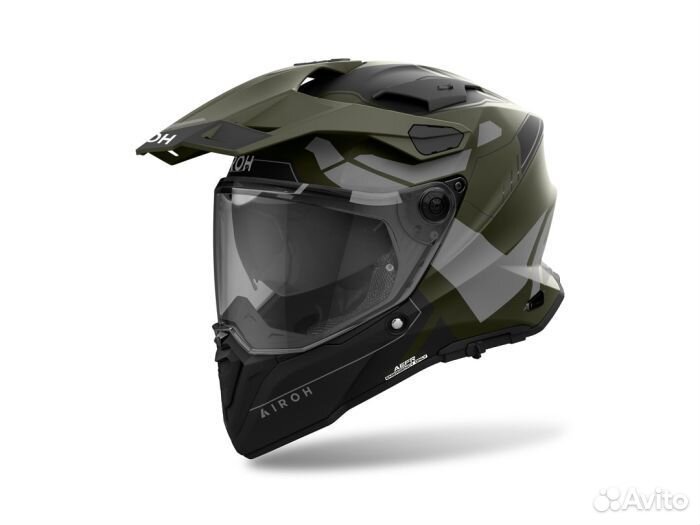 Мотошлем Airoh Commander 2 Reveal, Military Green
