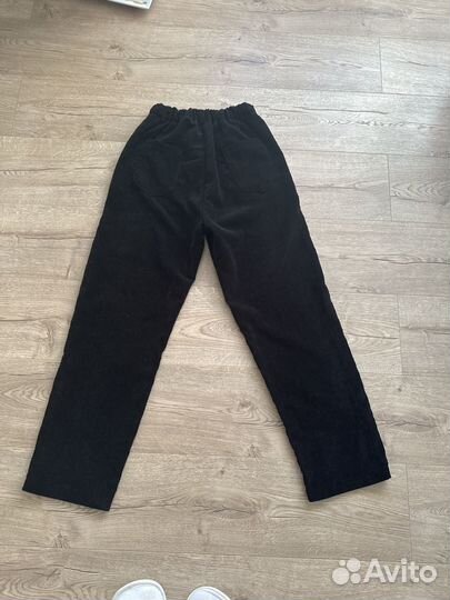 Вельветовые школьные брюки на девочку