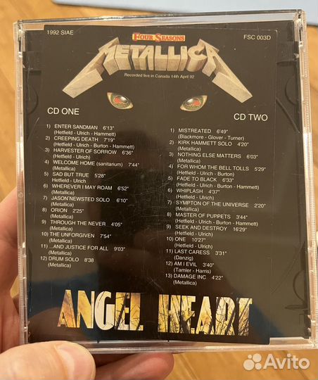 Сд Япония и USA. Metallica cd USA & japan