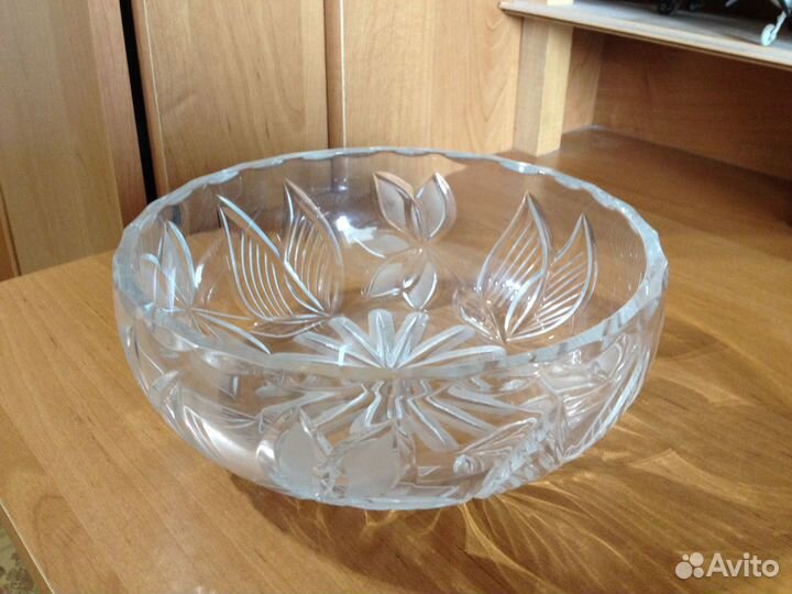 Ваза хрустальная «Крокус». СССР. Новая