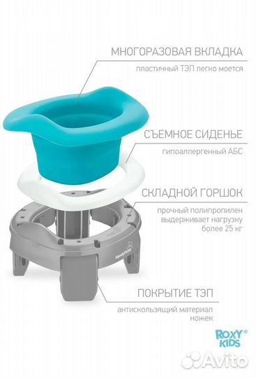 Складной дорожный горшок