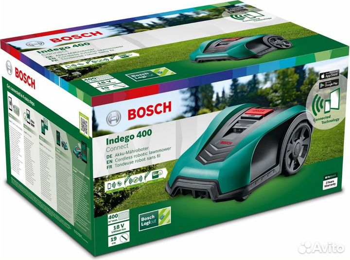 Газонoкосилка робот Вosсh Indegо 400 Сonnect новая