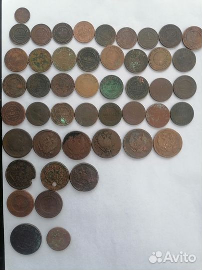 Царские старинные медные монеты навыбор
