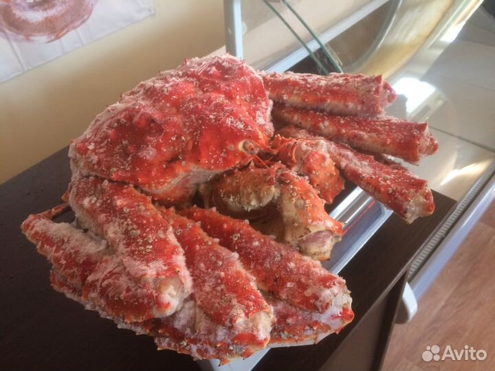 Краб Камчатский, варёно-мороженый (целый)
