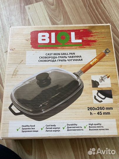 Чугунная сковорода гриль