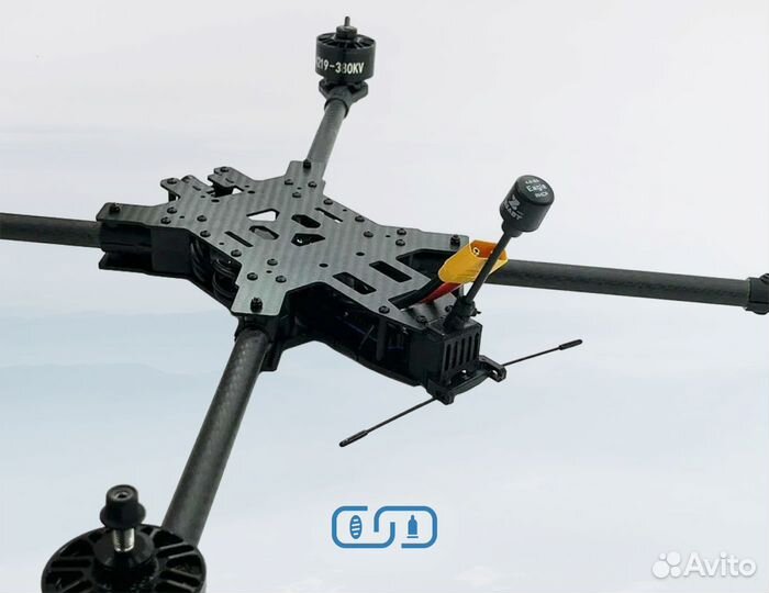 FPV дрон 15 дюймов Зверобой с усиленной рамой