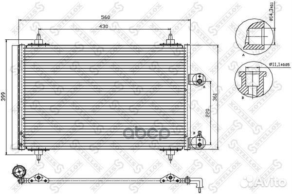 10-45227-SX радиатор кондиционера Citroen C5 a