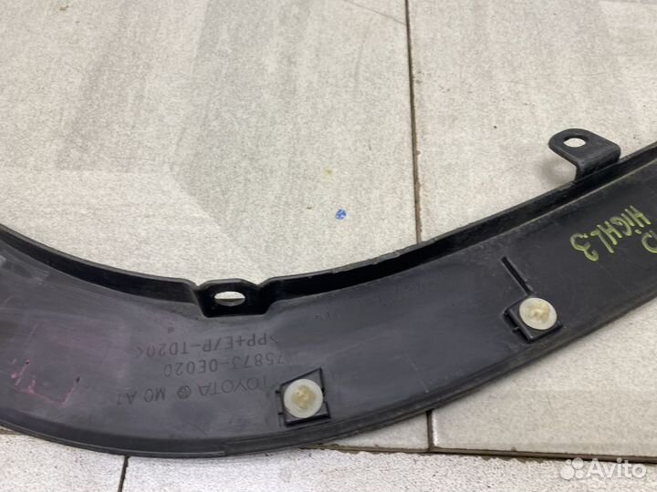 Накладка заднего крыла правого