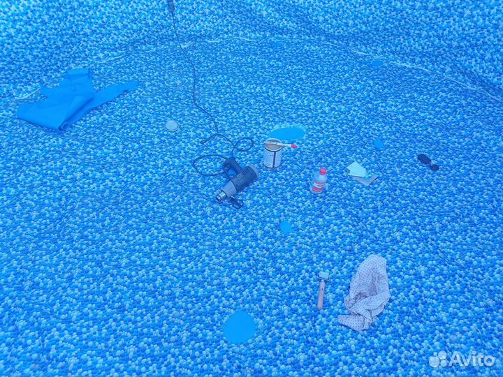 Ремонт пвх бассейнов, матрасов.аренда батута