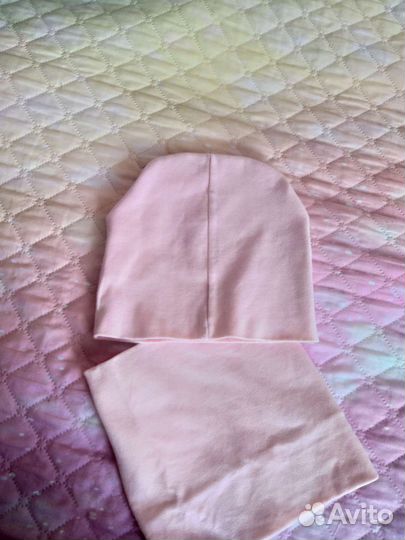 Комплект шапка и снуд для девочки