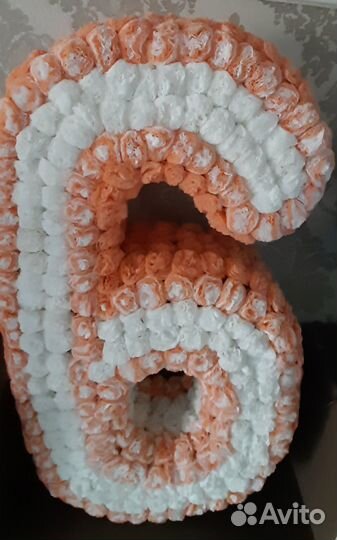 Объемная цифра 6