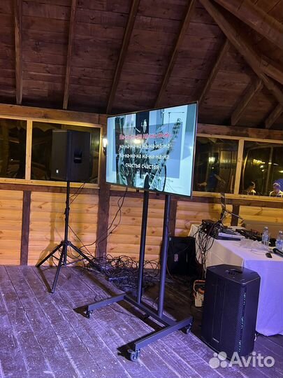 Караоке AST-250 в аренду/ микрофоны, звук, экран