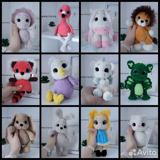 Игрушки ручной работы/вязаные игрушки/подарки