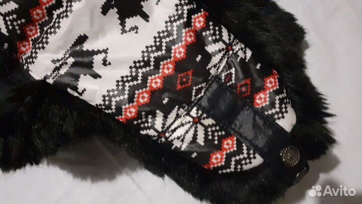 Шапка ушанка с норвежскими оленями 56р-р