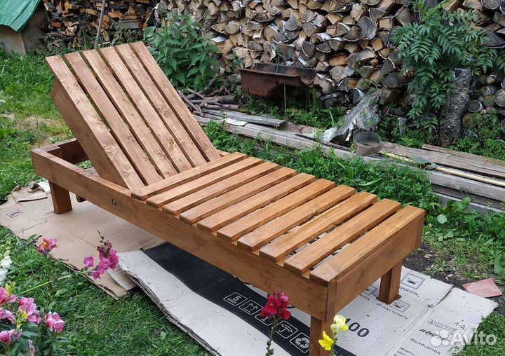 Лежак садовый
