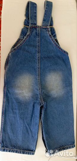 Джинсовый полукомбинезон на мальчика
