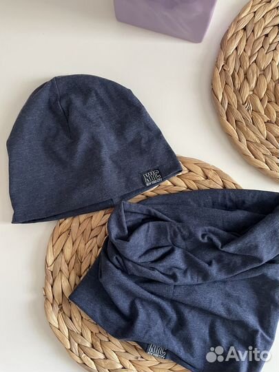 Комплект шапка шарф снуд хомут hm 110/128