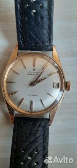 Часы zenith captain 18 карат золото