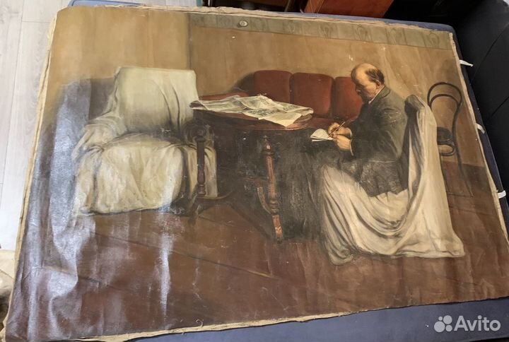 Картина маслом Ленин в Смольном