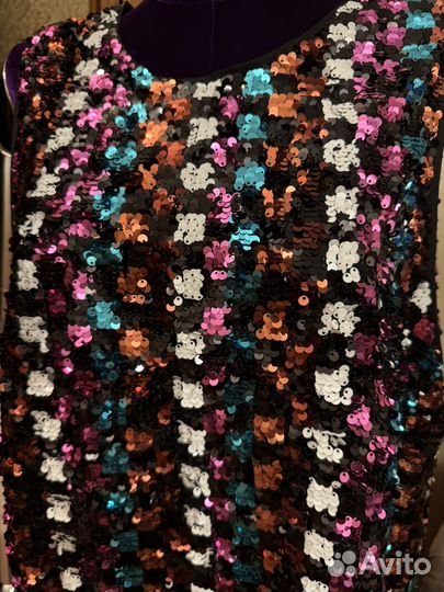 Новое платье в паетках river island оригинал