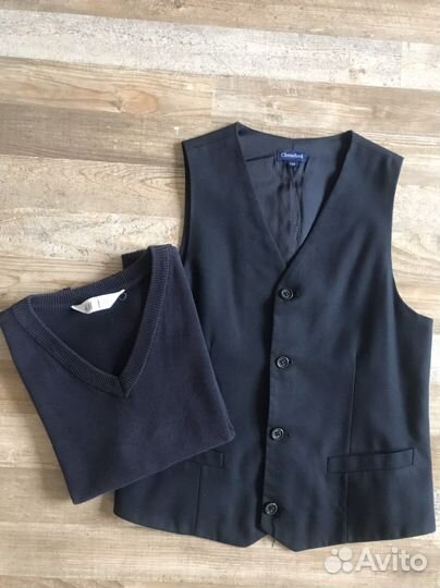 Жилетка для мальчика школьная 158