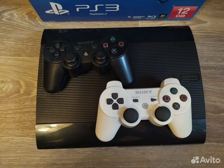 Sony ps3 500гб HEN 40 игр + 2 геймпада