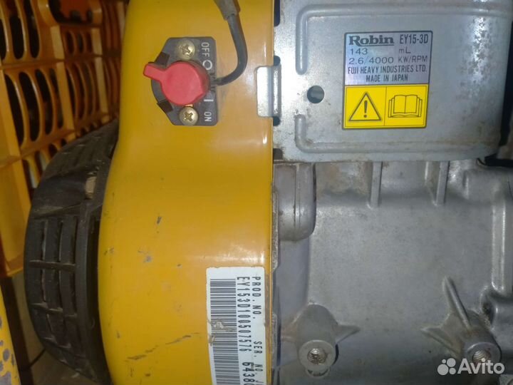 Мотопомпа, двигатель Robin 15 ey16-3d