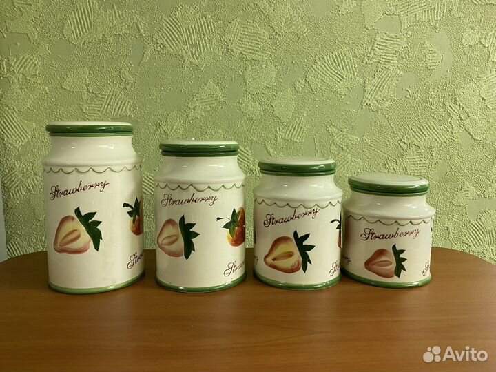 Банки керамические для хранения сыпучих продуктов