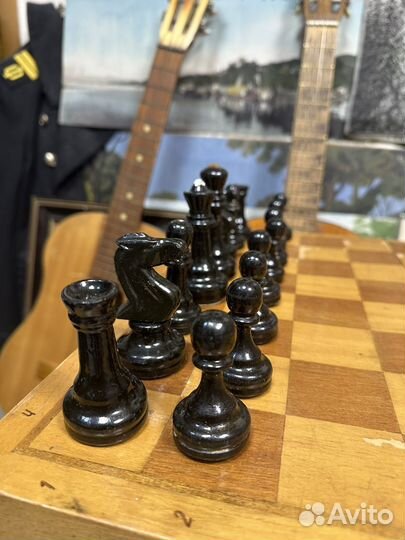Шахматы с утяжелителем СССР 45*45см. Турнирные