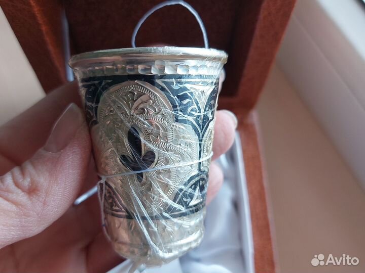 Стопка серебряная 875 пробы