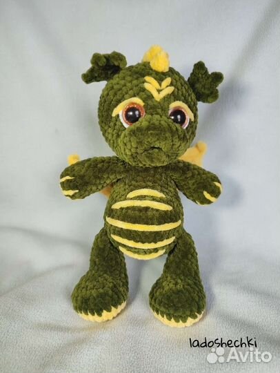 Вязаная игрушка, вязаный дракон, символ 2024 года