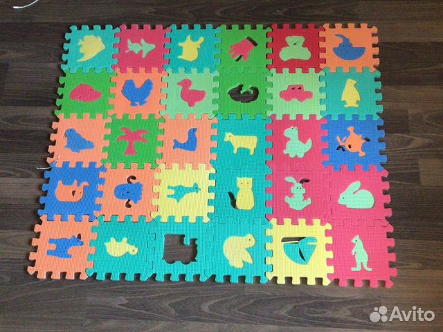 Мягкий коврик пазл