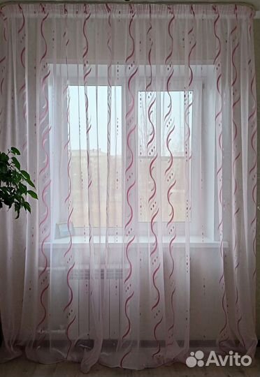 Штора тюль новая 4,3 метра