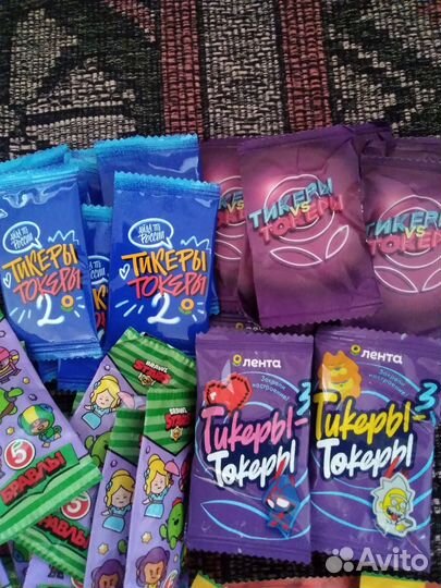 Минилента/тикеры/бравлы/завры/скрепыши/монеты