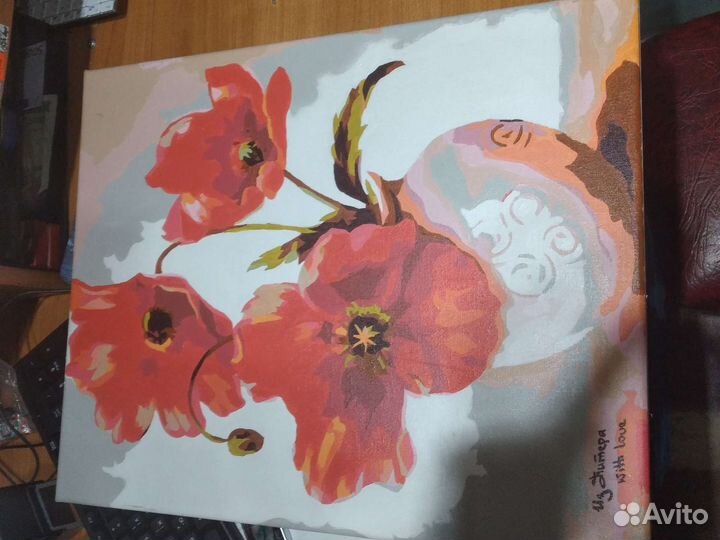 Картина с маком