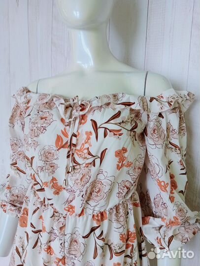 Комбинезон Shein с открытыми плечами, L, 46-48