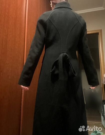 Пальто черное зимнее