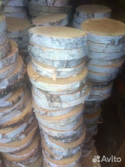 Березовые спилы для декора интерьера