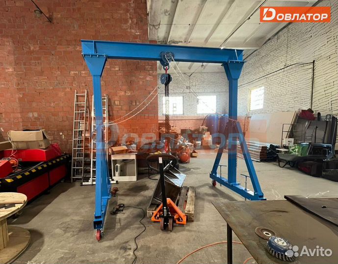 Легкий кран козловой мпу усиленный 3 т