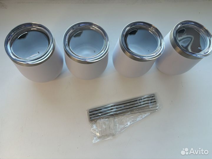 Chillout life Белые бокалы для вина из нержавеющей