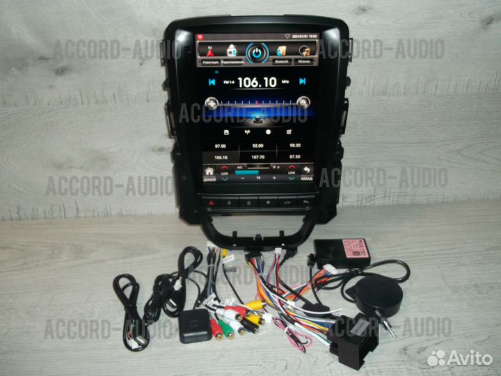 Магнитола Opel Astra J Android в стиле Tesla