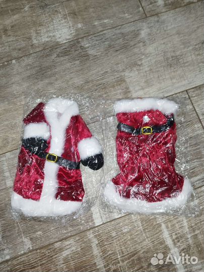 Новогоднее оформление бутылки