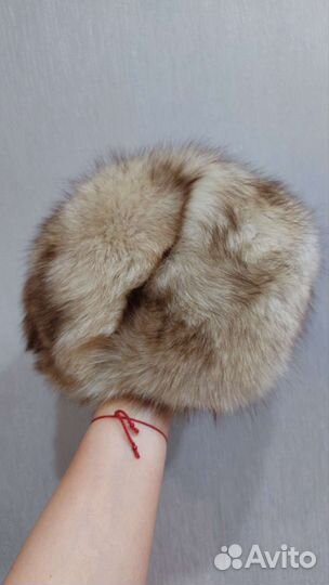 Шапка мех натуральный песец